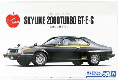 Aoshima Model Kit 1:24 Nissan KHGC211 Skyline HT2000 Turbo GT-ES 81