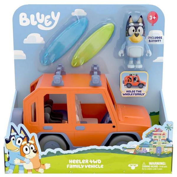 Bluey Heeler 4WD Family Vehicle With Figure & Accessories