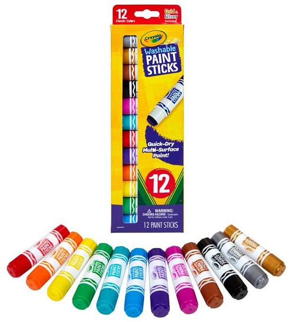 Crayola Washable Paint Sticks 12 Pack