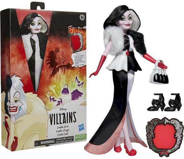 Disney Villains Cruella De Vil Doll & Accessories