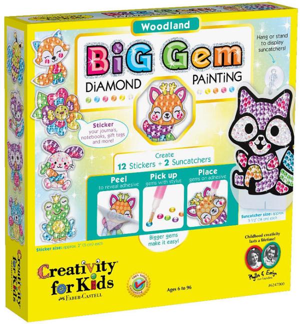 Faber Castell Creativity For Kids Big Gem Diamond Painting Woodland