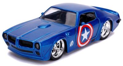 Jada Diecast 1:32 Captain America 1972 Pontiac Firebird Hollywood Rides