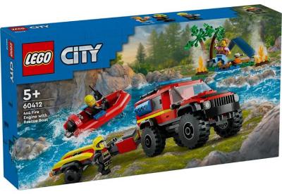 LEGO City 4x4 Fire Truck With Rescue Boat