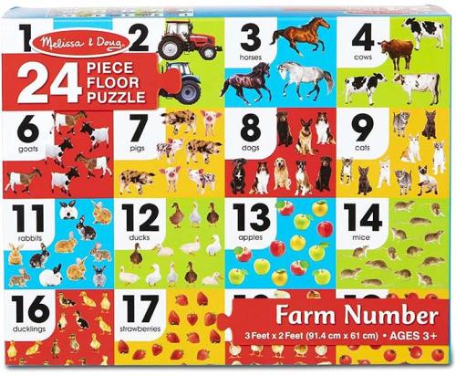 Melissa & Doug Farm Floor Puzzle 24 Piece