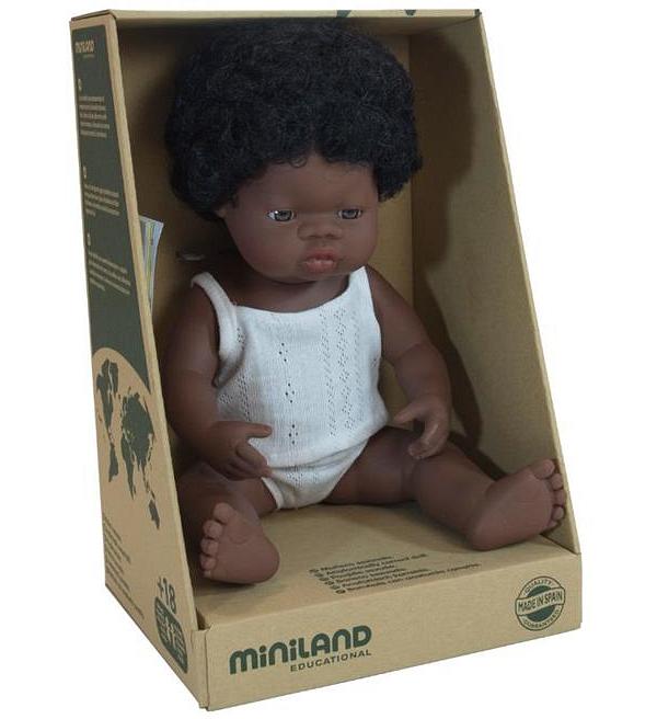 Miniland Baby Doll African Girl