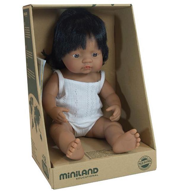 Miniland Baby Doll Hispanic Girl