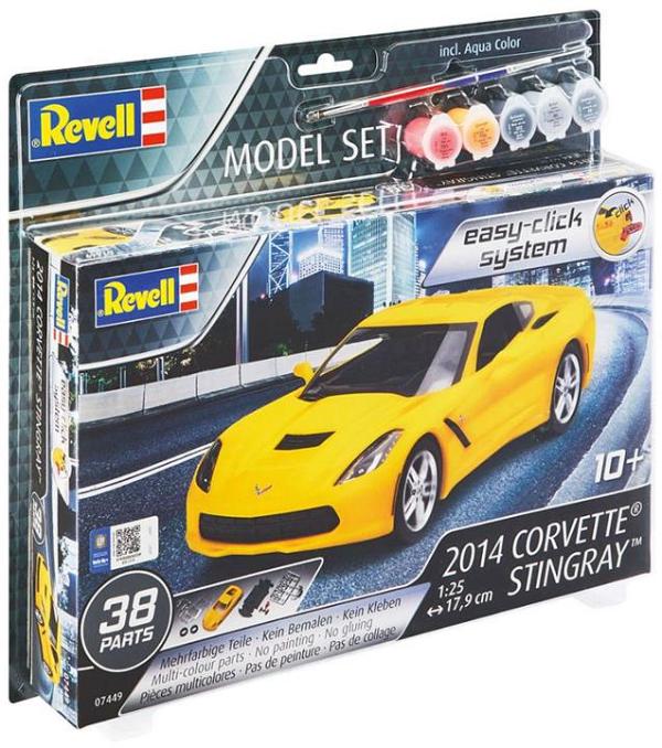 Revell Kit Gift Set 1:25 2014 Corevette Stingray