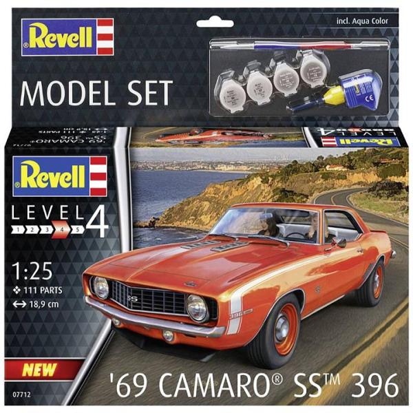 Revell Model Kit Gift Set 1:25 69 Camaro SS