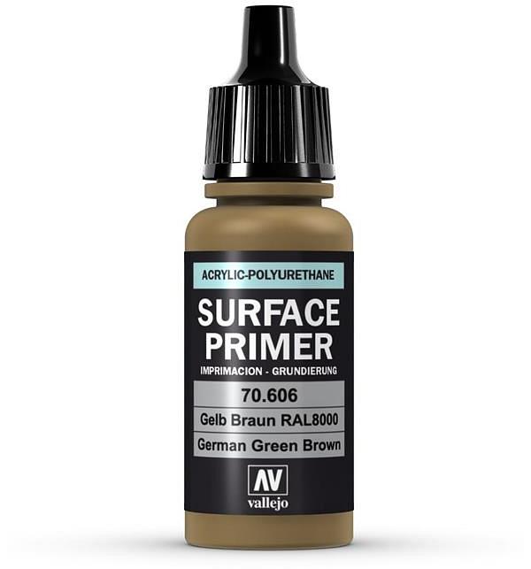 Vallejo Acrylic Paint Model Colour Surface Primer German Green Brown 17ml