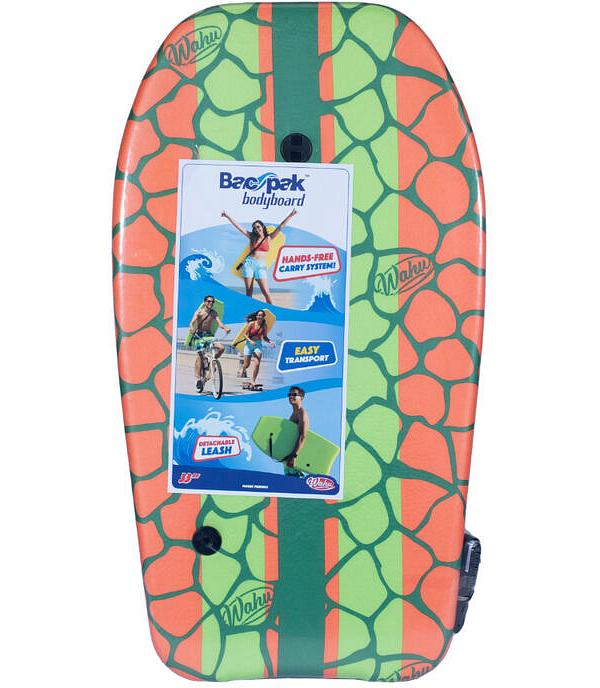 Wahu Back Pak Bodyboard 84cm Assorted Colours