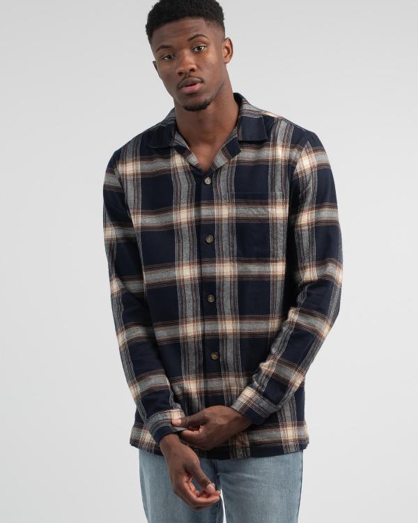 Academy Brand Clemente Long Sleeve Shirt in Navy