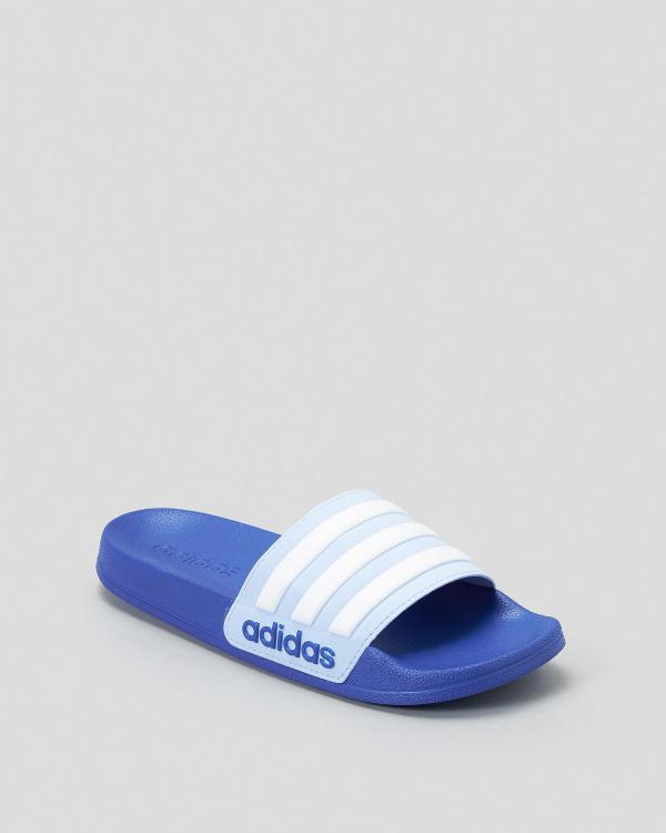 adidas Boys' Adilette Shower Slides in Blue