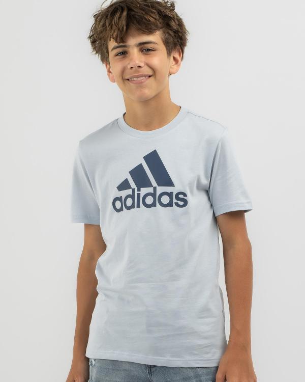 adidas Boys' Big Logo T-Shirt in Grey