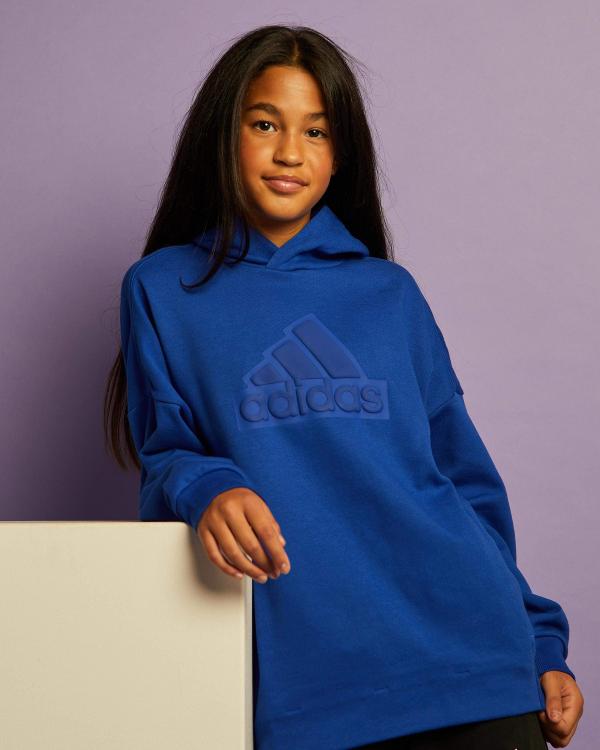 adidas Girls' Future Icons Hoodie in Navy