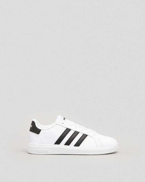 adidas Girls' Grand Court Shoes in White