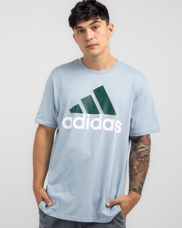 adidas Men's Big Logo T-Shirt in Blue