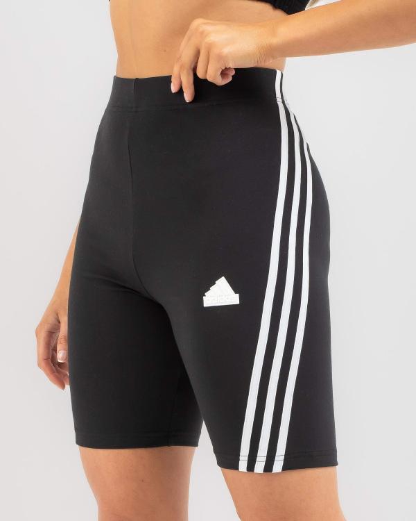adidas Women's Future Icon 3 Stripe Bike Shorts in Black
