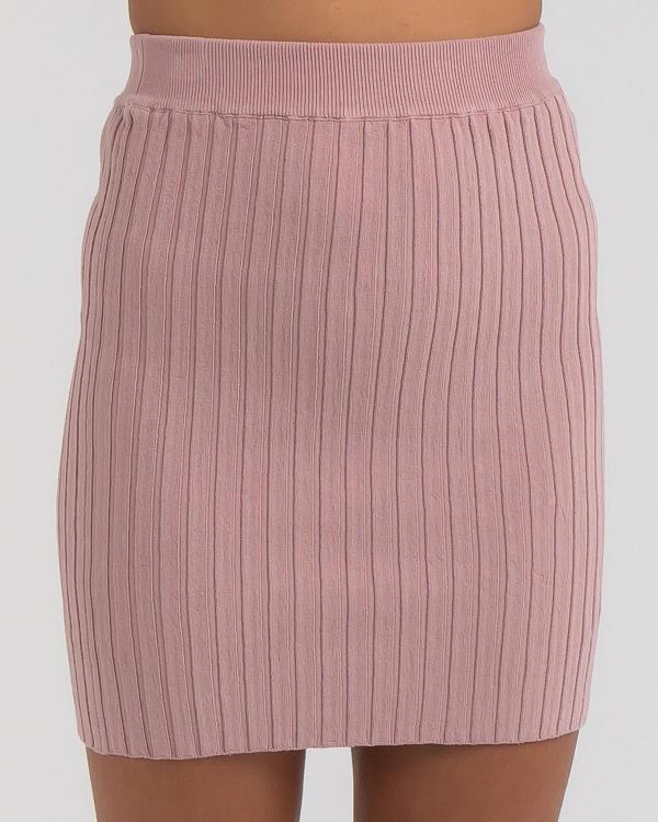Ava And Ever Girls' Eden Knit Skirt in Pink