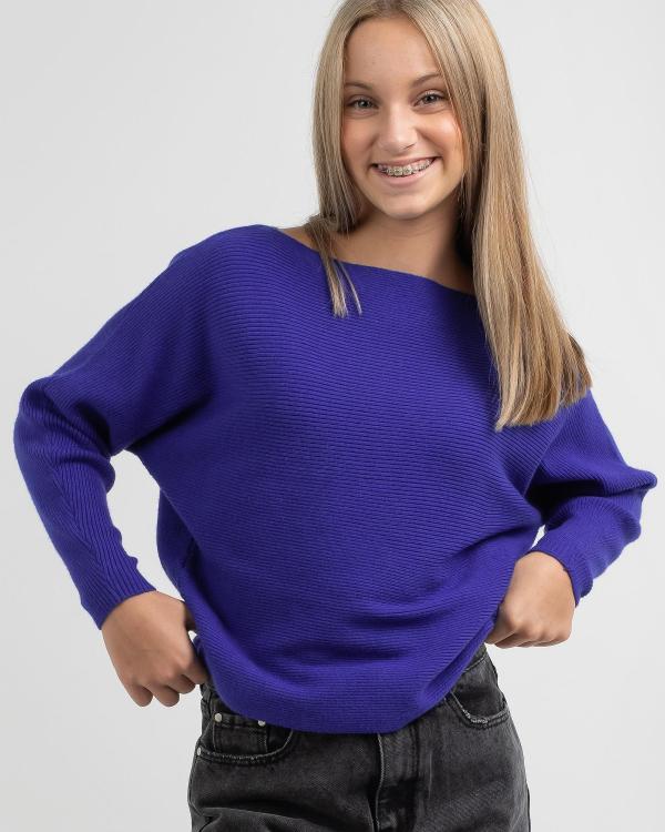 Ava And Ever Girls' Salem Knit in Blue