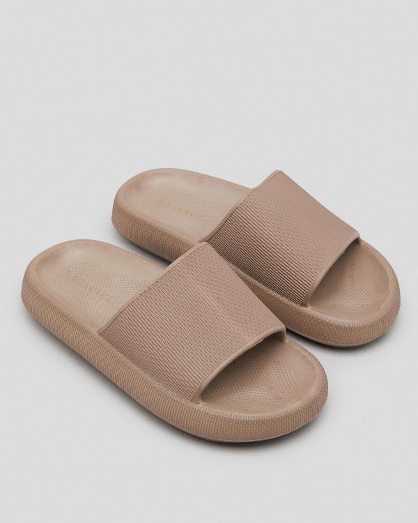 Ava And Ever Girls' Summer Slides Sandals in Brown