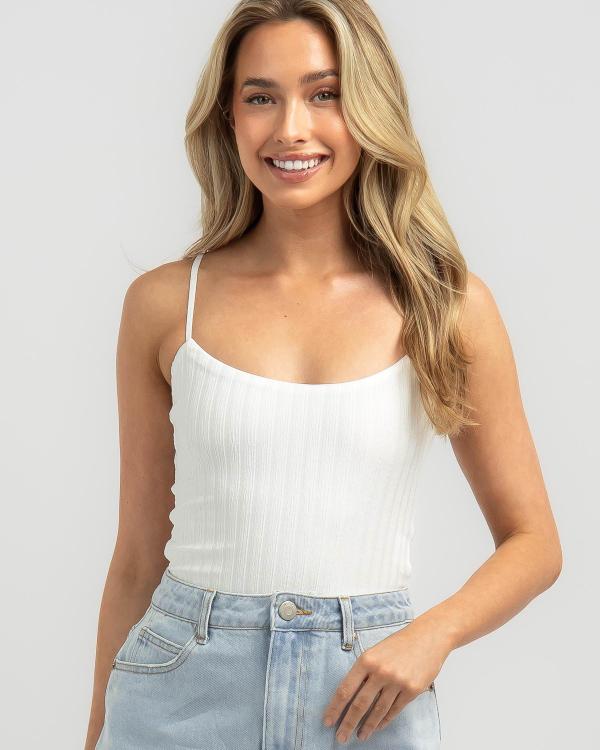 Ava And Ever Women's Alisa Bodysuit Top in White