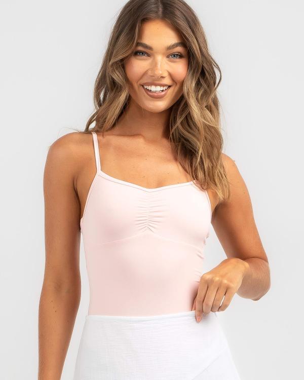 Ava And Ever Women's Ballet Class Bodysuit Top in Pink