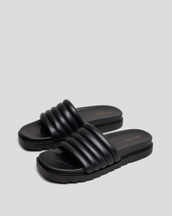 Ava And Ever Women's Cairo Slides Sandals in Black