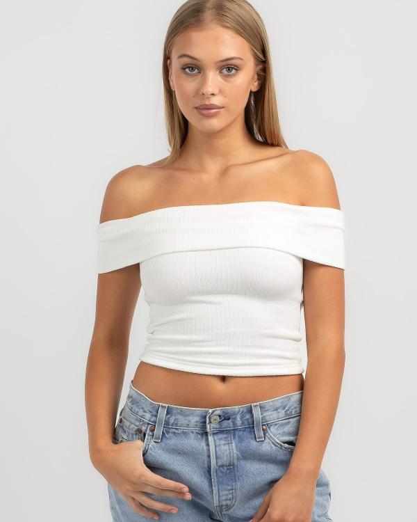 Ava And Ever Women's Cassie Off Shoulder Top in White