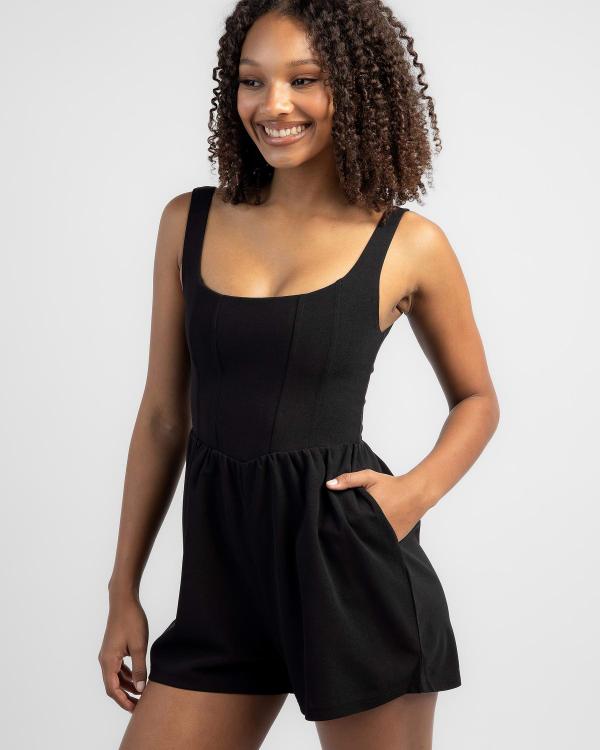 Ava And Ever Women's Chelsie Playsuit in Black