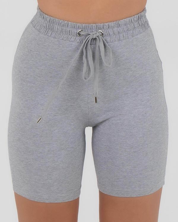 Ava And Ever Women's Chi Bike Shorts in Grey