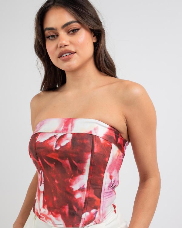 Ava And Ever Women's Desert Storm Corset Top in Pink