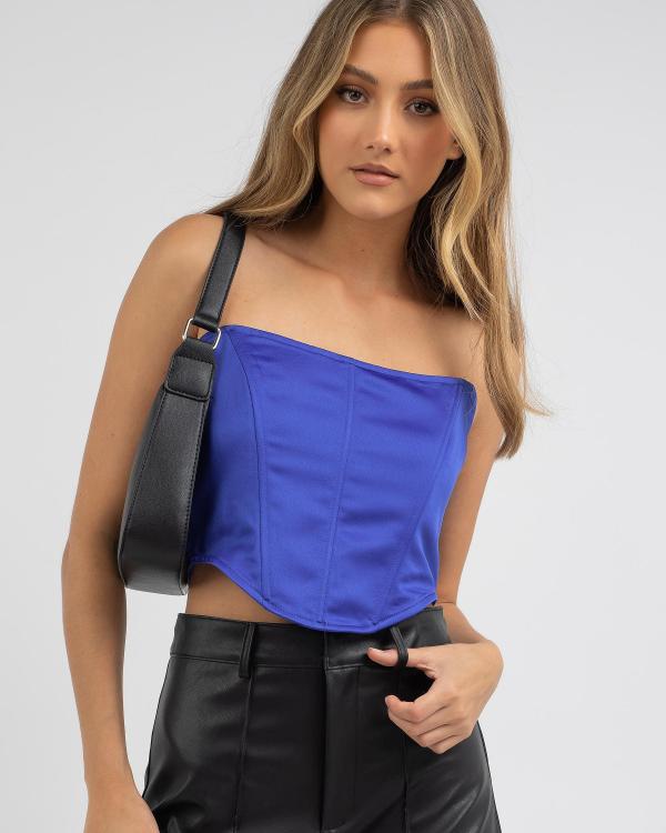 Ava And Ever Women's Hadid Corset Top in Blue