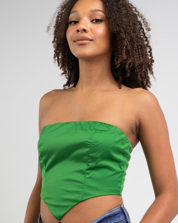 Ava And Ever Women's Melanie Tube Top in Green