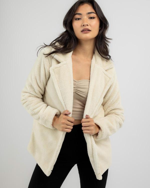 Ava And Ever Women's Selma Teddy Jacket in Natural