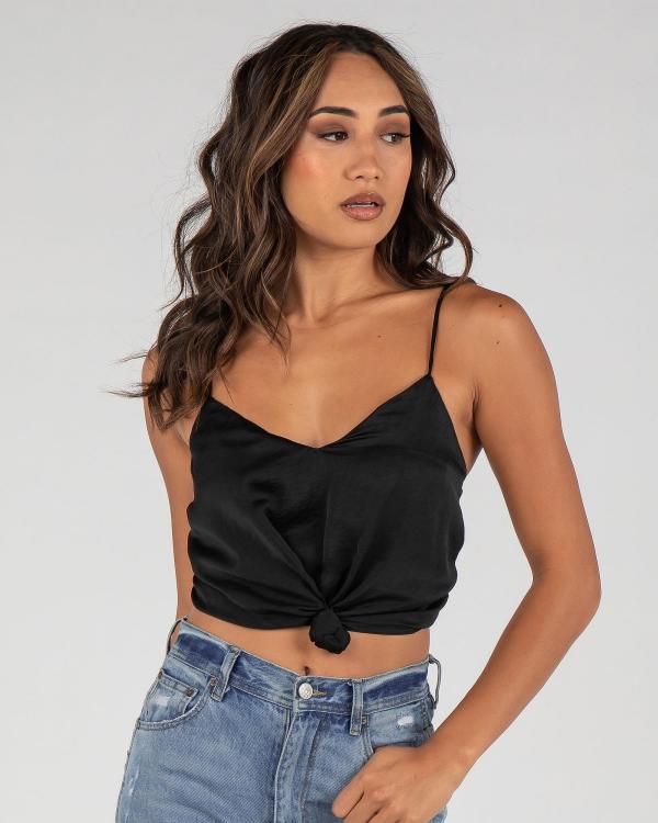 Ava And Ever Women's Sophie Knot Top in Black