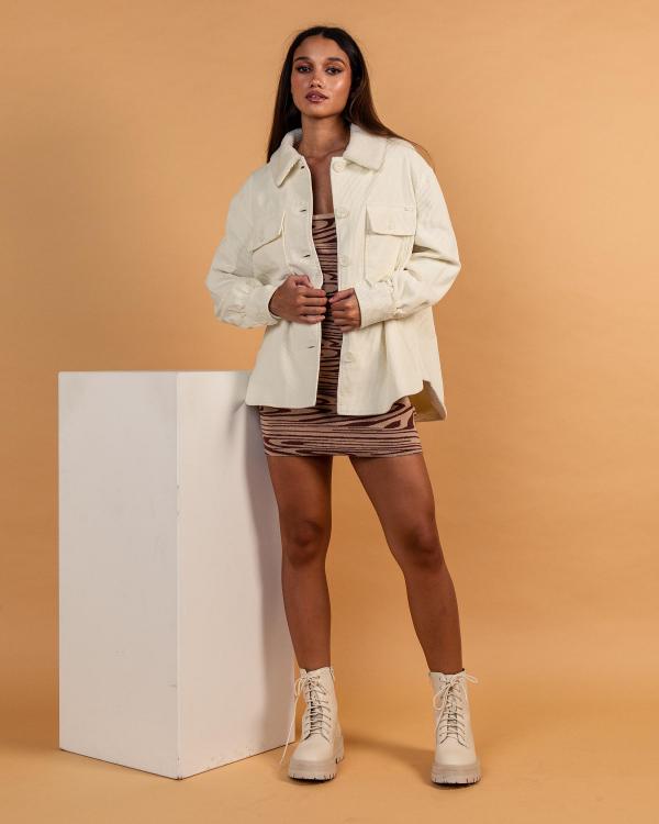 Ava And Ever Women's Thomas Shacket in Cream