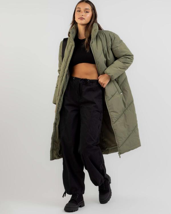 Ava And Ever Women's Toronto Puffer Jacket in Green