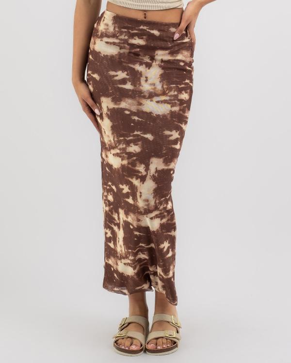 Ava And Ever Women's Vince Maxi Skirt in Brown