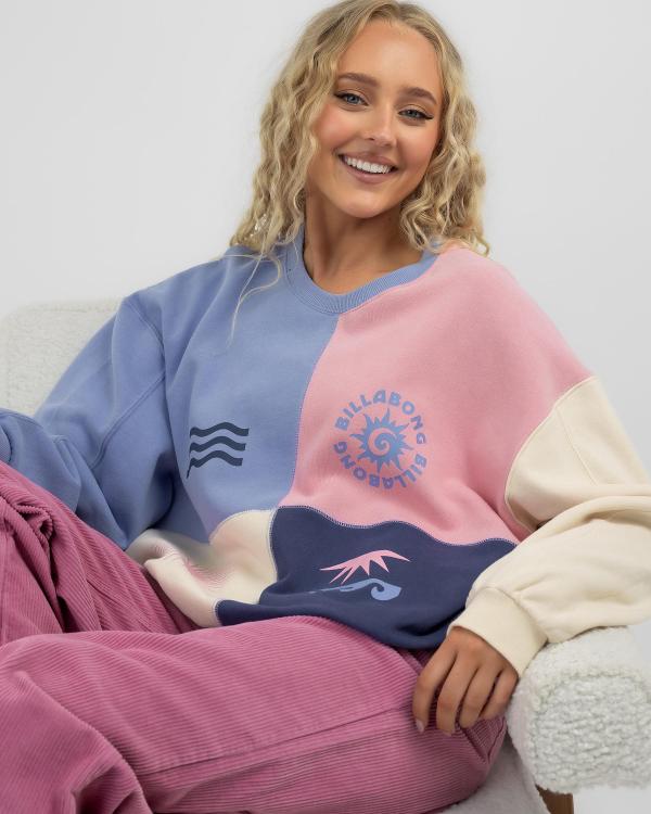 Billabong Women's Later Days Kendall Sweatshirt in Pink