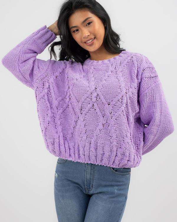 Billabong Women's Only Mine Knit in Purple