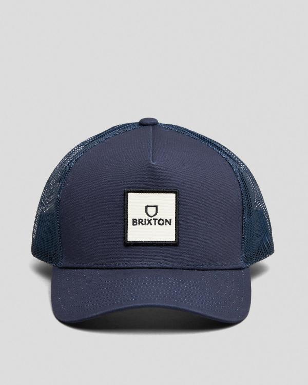 Brixton Men's Alpha Block X C Mp Mesh Cap in Navy