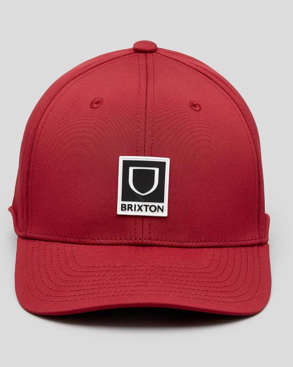 Brixton Men's Beta X Stretch Fit Cap in Red