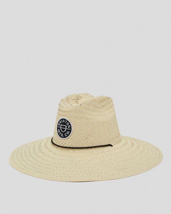 Brixton Women's Crest Sun Panama Hat in Natural