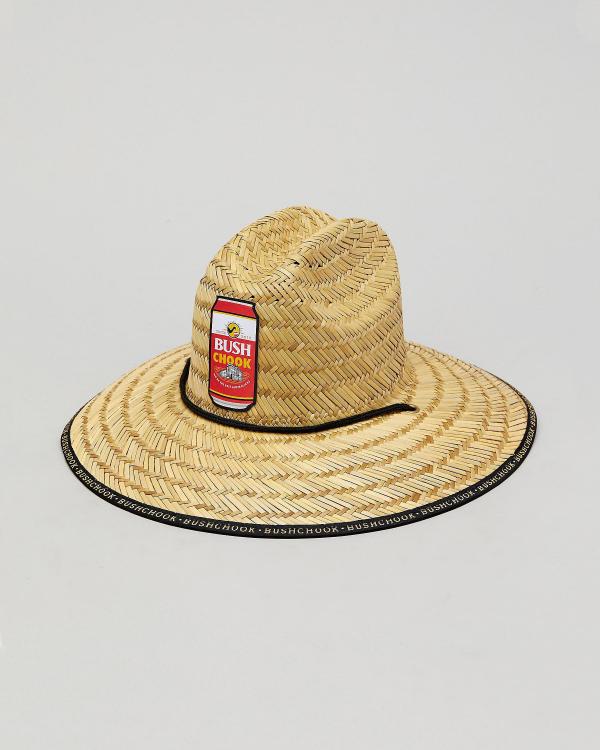 Bush Chook Men's Can Straw Hat in Natural