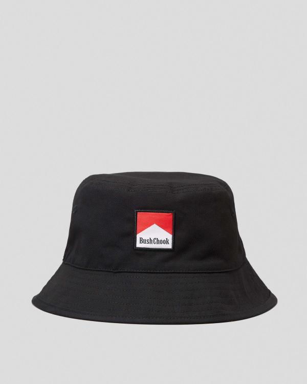 Bush Chook Men's Smoko Reversible Bucket Hat in Red