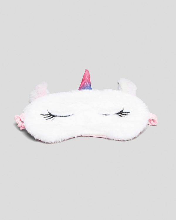 BYS Mini Me Unicorn Sleep Mask in White