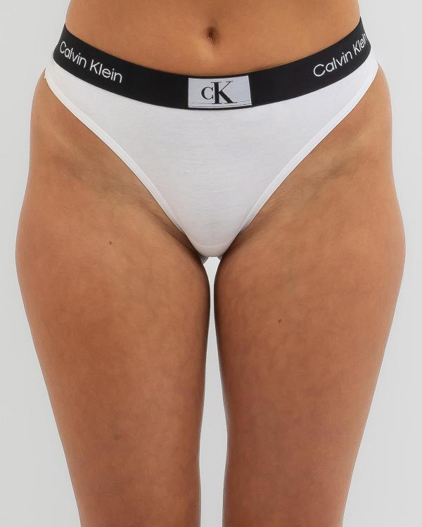 Calvin Klein Women's 1996 Cotton Modern Thong in White