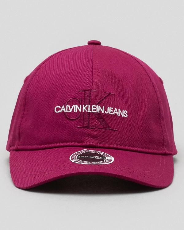 Calvin Klein Women's Monogram Cap in Red