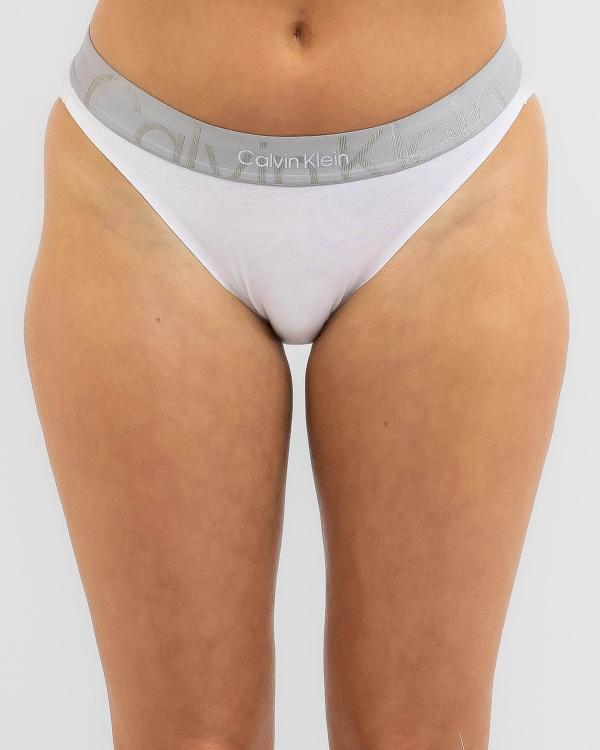 Calvin Klein Women's Monolith Cotton Bikini Brief in White