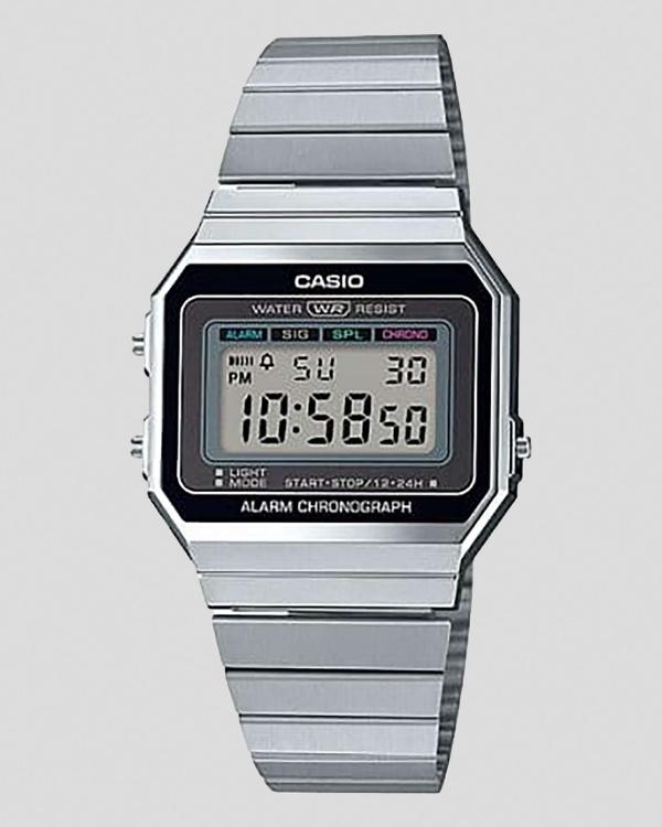 Casio Men's A700W-1A Watch in Silver